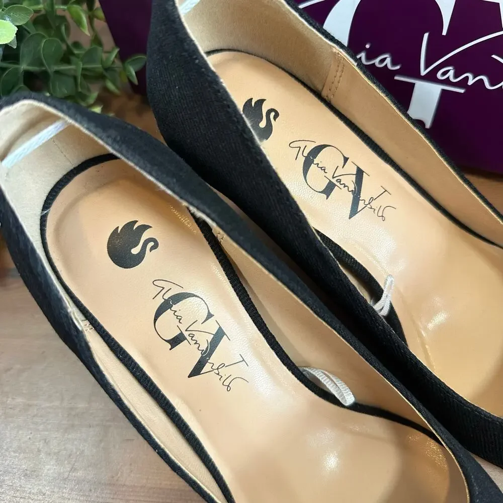 Gloria Vanderbilt Women's Marilyn Pumps Heels Black Size 8‎